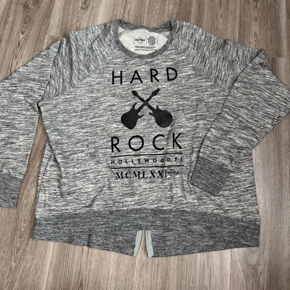 Hard Rock Cafe Heather Gray Sweatshirt